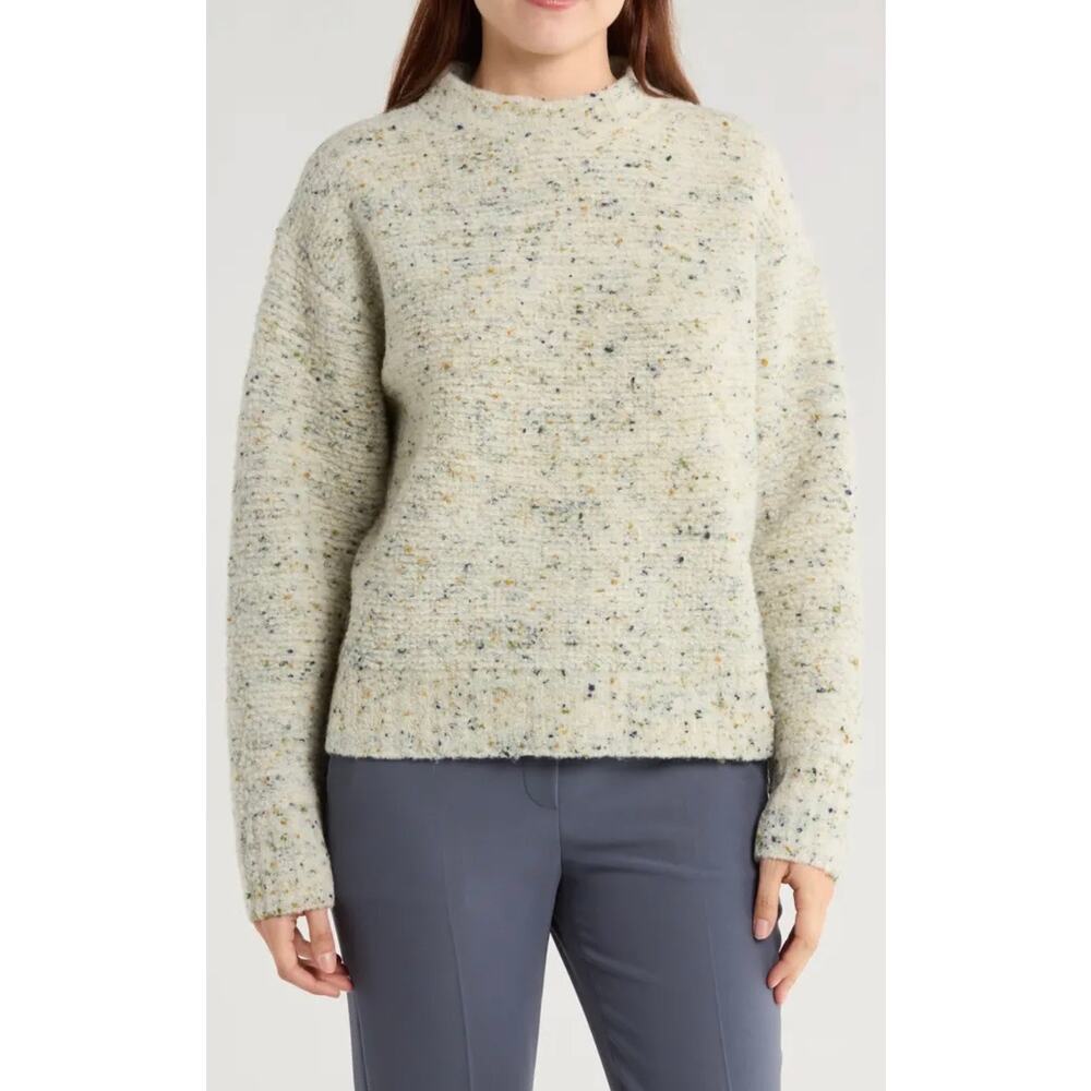 Theory Boxy Merino Wool Blend multicolored Boucle
Sweater size XS $375